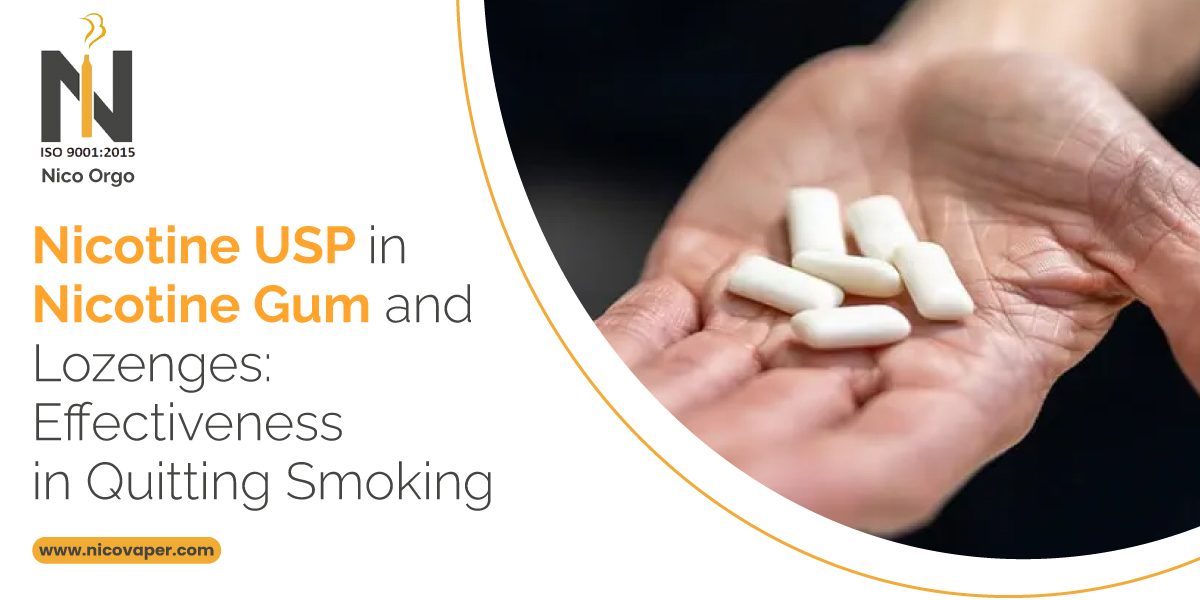 Nicotine USP in Nicotine Gum and Lozenges: Effectiveness in Quitting Smoking