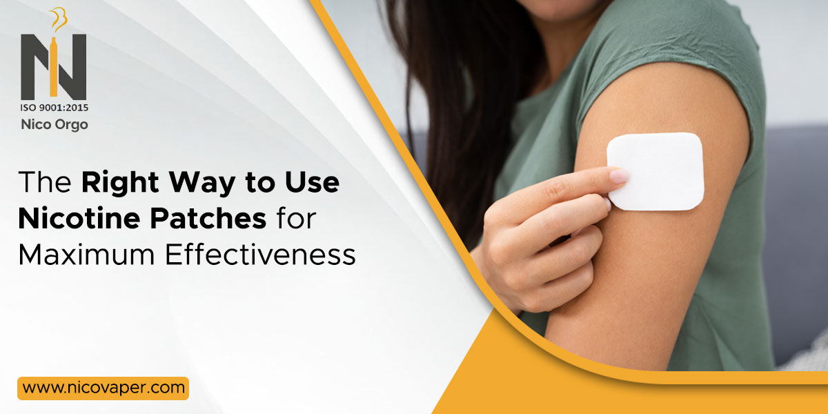 The Right Way to Use Nicotine Patches for Maximum Effectiveness