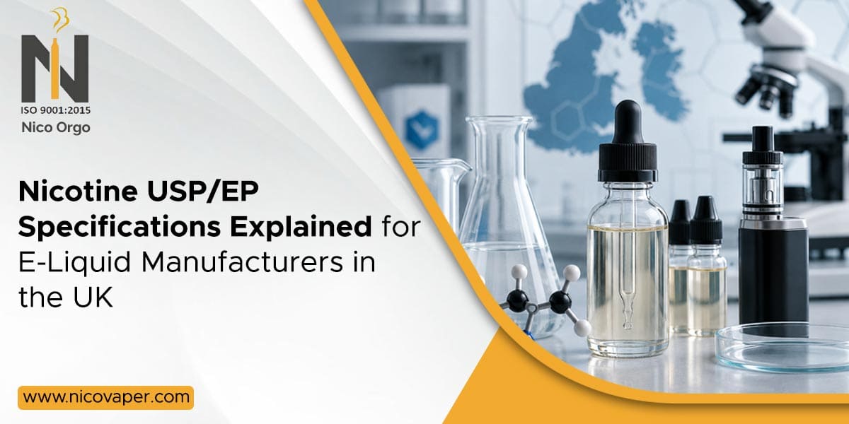 Nicotine USP/EP Specifications Explained for E-Liquid Manufacturers in the UK